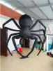 Atacado de alta qualidade teto decoração de halloween inflável preto aranha modelo aterrorizar animal telhado decoração no festival