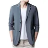 Men's Suits Fashion Spring And Summer Casual Short Sleeved Lapel Thin Suit Tops Ultra Breathable Jacket