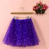 Faldas de ballet para adultos, ropa de baile, falda de tul con lentejuelas de estrella, falda tutú de cintura alta para carnaval, disfraz de fiesta, vestido de baile