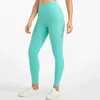 Active Pants Uulogo Ultra Soft High midja Yoga Sport Women 25 '' Stretch Nylon Gym Workout Leggings No Front Seam Athletic Tights