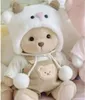 Petit ours en peluche poupée vêtements jouets pour changer de vêtements jouets mignons pour enfants décoration de chambre cadeaux de noël pour fille 240123