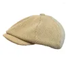 Berets Canvas Sboy Caps Herren Frühling Sommer Retro Casual Frauen Baskenmütze Hut Unisex Achteckige Hüte NC14