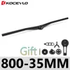 KOCEVLO Carbon Fiber AM Dirt Bike Integrated HandlebarMTB Mountain Bike XC Handlebar With Computer Stand800mm Bicycle Handle 240131