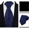 Halskette-Ohrringe-Set für Herren, Krawatte, Jacquard-Seide, 146, 8 cm, handgefertigt, für formelles Vorstellungsgespräch, Business, gestreift