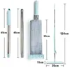 Mikrofaser-Flachmopp, handfreier Squeeze-Reinigungs-Bodenwischer mit 2 waschbaren Wischpads, Lazy Mop, Haushaltsreiniger-Werkzeuge 240118