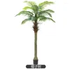 Decoratieve Bloemen 210/250cm Kunstmatige Tropische Kokospalm Buitenzwembad Kust Decor Extra Hoge Nep Palm Bonsai Patio Kantoor Huis