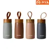 Double Wall Insulated Thermos 304 Stainless Steel Vaccum Flask Outdoor Portable 280ml Wood Water Cup Mini Vacuum Water Bottle 240129