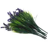 Flores decorativas 12 pçs artificial lavanda bluebonnet falso simulado decorações quarto falso festival de plástico casa