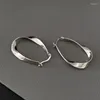 Boucles d'oreilles créoles en argent Sterling 925, bande Mobius, cercle géométrique Punk pour femmes et filles, cadeau, bijoux, vente en gros