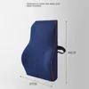 Office Chair Cushion Support Waist Back Pillow Car Seat Hip Massage Pad Sets Orthopedic Pillow Memory Foam 240129