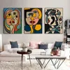 Пикассо абстрактное искусство холст картины классические постеры и принты настенные панно для бара, кафе, гостиной, украшения дома 240130