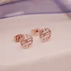 Boucles d'oreilles YUN RUO marque de mode de haute qualité couleur or Rose boucle d'oreille pour femme fille 316L bijoux en acier inoxydable ne se fanent jamais