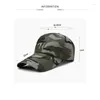 Ball Caps 2024 Camo Baseball Cap Men Summer Mesh Tactical Camouflage Outdoor Climbing Hunting Cap&Hat