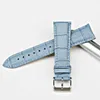 Fashion äkta läderklockband 1214161718192022mm Watchbands Belt Armband Yellow Blue Red Women Watch Strap 240118