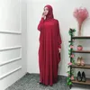 Ethnic Clothing One Piece Ramadan Muslim Prayer Hijab Garment Women Fashion Hooded Abaya Full Cover Long Sleeve Dress Islam Dubai Modest