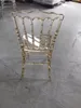 樹脂プラスチック透明なアンバー透明な透明な透明なナポレオン椅子結婚式レンタルクリスタルナポレオンチェア樹脂ゴールドウェディングとダイニングチェア485