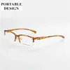 Lunettes de soleil Cadres Qualité Hommes Style Titanium Alliage Demi-Jante Lunettes Arrivée Design Traditionnel Lunettes Pour Hommes Spectacle Occasionnel Pour