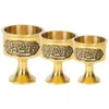 Tazze 1 Pz Altare Calici In Ottone Bicchiere di Vino Oro Bere Liquore Bicchiere Tazza Decorazione Della Casa D'epoca Per La Festa di Nozze Scena