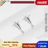 Orecchini pendenti HAIKE S925 Argento sterling Originale Cappello di Natale Earpin Carino Alla moda Personalizzato Elegante Dinamico 2024 Woma