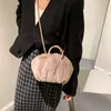 Sacs de taille hiver sac à main femme marque fausse fourrure chaude pochette à main femme en peluche bandoulière épaule sac de luxe à la mode