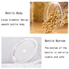 24Pcs 250ml Storage Jars with Lids Clear Round Canister Empty Plastic Cosmetic Jar Food Containers Travel Kitchen Supply 240125