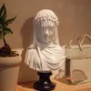 Veiled Lady Bust Museum Italian Bride Maiden Statue Sculpture Home Decor Aesthetic For Art Collection Ornament 240119