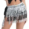 Costumes de danse du ventre sexy avec franges et perles parfaites pour la fête d'Halloween Jupe de danse du ventre exotique Vêtements de danse en gros