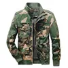 Camo Cargo Jacken Männer Große Größe Militär Multi-tasche Tragen-beständig Bomber Windjacke Mäntel Outdoor Air Force Taktische Jacke 240126