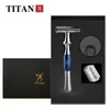 Titan T-shaped razor safety razor for men metal handle replaceable blade razor machine for shaving 240119