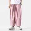 Vêtements ethniques Hommes Harem Pantalons Harajuku Style Casual Homme Pantalon Kpop Coton Jogging Femme Pantalon de survêtement Streetwear Couleur Solide 5XL