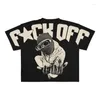 T-shirts voor heren Y2K Haruku-shirt Heren Hiphop Gothic Grafische print Oversized katoenen t-shirt Punk Korte mouwen Street chic Casual tops Tees