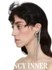 long Tassel Ear Clip Silver Color Metal Exaggerated Punk Earless Piercing Earring for Women Men Couple Jewery 240122