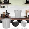 Double Boilers Kitchen Pots erbjuder Teardrop Scoop Rice Bucket med locket Hög kapacitet