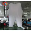 Atacado atividades ao ar livre 5m 17ft dente inflável gigante de altura com escova de dentes Balão dental branco para publicidade clínica de dentista