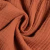Robes en mousseline pour petites filles, couleur unie, manches longues, princesse, boutons, décontractées, Costume en coton et lin, pour enfants, automne 2024