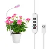 Grow Lights 11W LED Phytolamp inomhus full spektrum Hydroponics Plant Lamp för blommfrön Odling DC5V USB -tillväxtljus