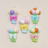 Charms 10pcs Cartoon Tulip Bouquet For Jewelry Making Kawaii Resin Flowers Pendant DIY Keychain Earrings Crafts C1538