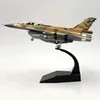 6 Flugzeugmodellspielzeug, Maßstab 1:72, F-16I Sufa Fighter Modell, Druckgusslegierung, Flugzeug, Flugzeugmodell, Spielzeug, statisch, für Sammlung 240131