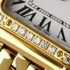 Высококачественные часы BVF, золото с бриллиантами, корпус из тонкой стали 316, ремешок из сапфирового стекла, зеркало, швейцарский кварцевый механизм, 22 мм