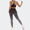 WANAYOU-Conjunto de Yoga de 2 uds., mallas de manga larga sin costuras, chándal deportivo, traje de entrenamiento, pantalones cortos de Yoga, sujetador 240118