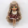 ICY DBS Blyth doll joint body brown mix blonde hair 30cm 16 bjd toy girls gift 240130