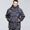 Veste tactique à coque souple en peau de requin, coupe-vent imperméable, manteau polaire, vêtements de chasse, veste de randonnée militaire de l'armée de Camouflage 240202