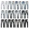 Designer Mens Purple Jeans For Mens Denim Pants Fashion Womens Purple-varumärket Trender Estruerad Black Ripped Biker Slim Fit Motorcykel Sweatpants 28-40 923626208