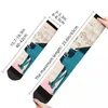 Herrensocken Hip Hop Vintage Kitty Spielt Klaviermusik Verrückte Kompression Unisex Interessante Note Harajuku Muster Crew Socke