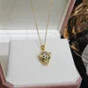 Correntes clássicas de cristal leopardo pingentes colares para mulheres moda marca jóias vintage zircônia animal cadeia colares presente