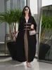 Etnische kleding Ramadan Kimono Abaya Dubai Turkije Moslim Islam Saoedi -Arabië Kebaya Robe mode Afrikaanse jurken Abayas voor vrouwen Caftan