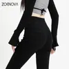 ZOENOVA Donna Jeans Vintage A Vita Alta Donne Skinny Matita Sottile Pantaloni In Denim Stretch Pantaloni Stretti 2023 Pant Y2K Moda Coreana 240119