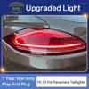 Porsche Panamera Kuyruk Işıkları için Aydınlatma Sistemi Araba Stil 2010-2013 TAILLIGHT DRL Animasyon Fren Ters Dönüş Sinyali