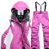 Women Snow Wear Womens Outdoor Ski Suit Waterproof Warm Veneer Double Board Super Warm Snowboaarding Suit 240122