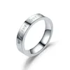 Bagues de cluster Mode Titanium Acier Couple Gravé Forever Love Hommes Femmes Mariage Engagement Anniversaire Cadeaux